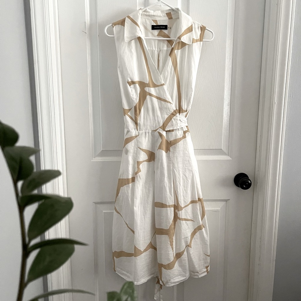 Ivanka Trump sleeveless wrap dress